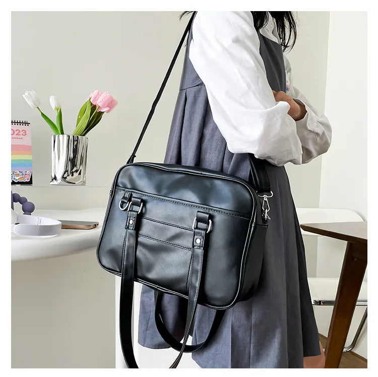 Japanese Style JK Bag Women PU Leather Crossbody Bag - Smarsty