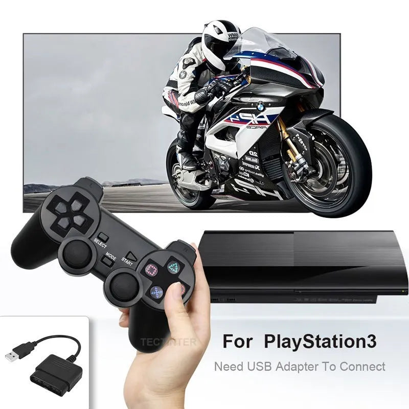Wireless Gamepad for PlayStation 2 with Vibrating Joystick - Smarsty