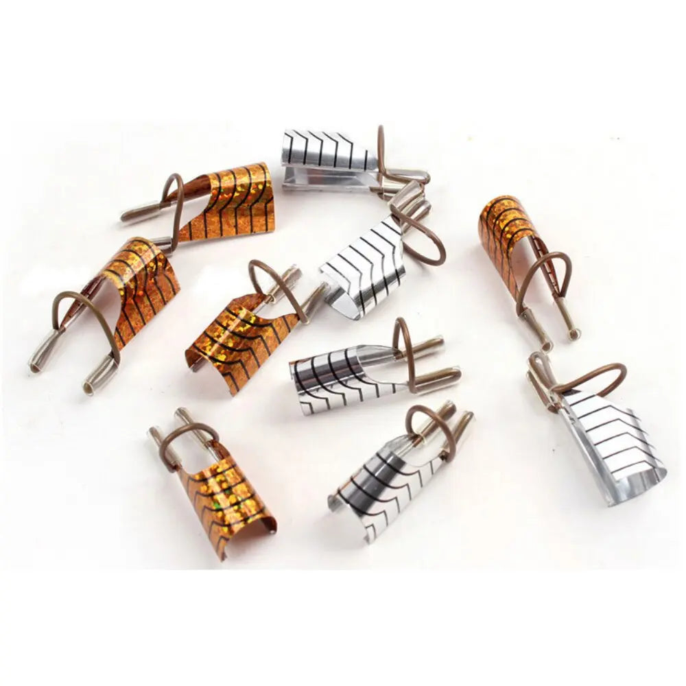 10 Pcs Reusable Aluminum Nail Extension Forms for Manicure - Smarsty