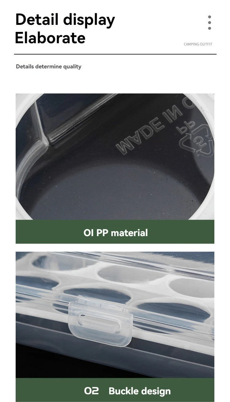 Outdoor Shockproof Egg Box Storage Box, Portable Camping Shatterproof Egg Tray, Home Plastic Protection Box, Travel Shatterproof by Smarsty