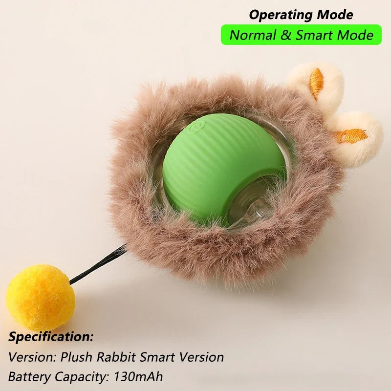 Interactive Cat Toy Ball With Rechargeable Tail - Smarsty