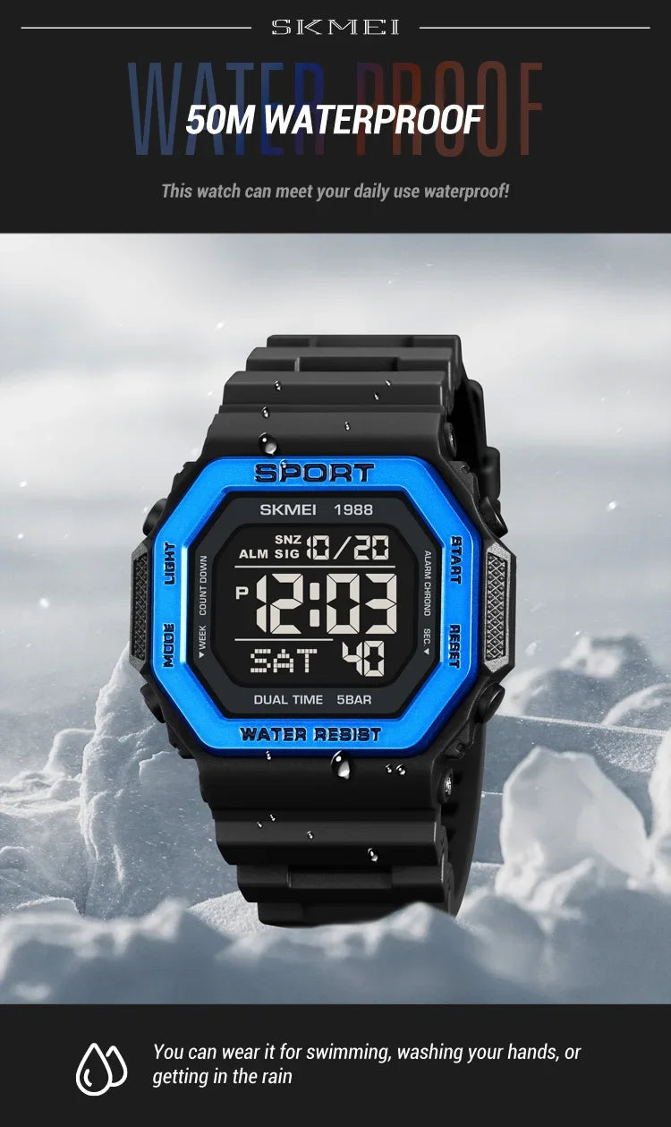 Skmei 1988 Waterproof Digital Sport Watch for Men - Smarsty