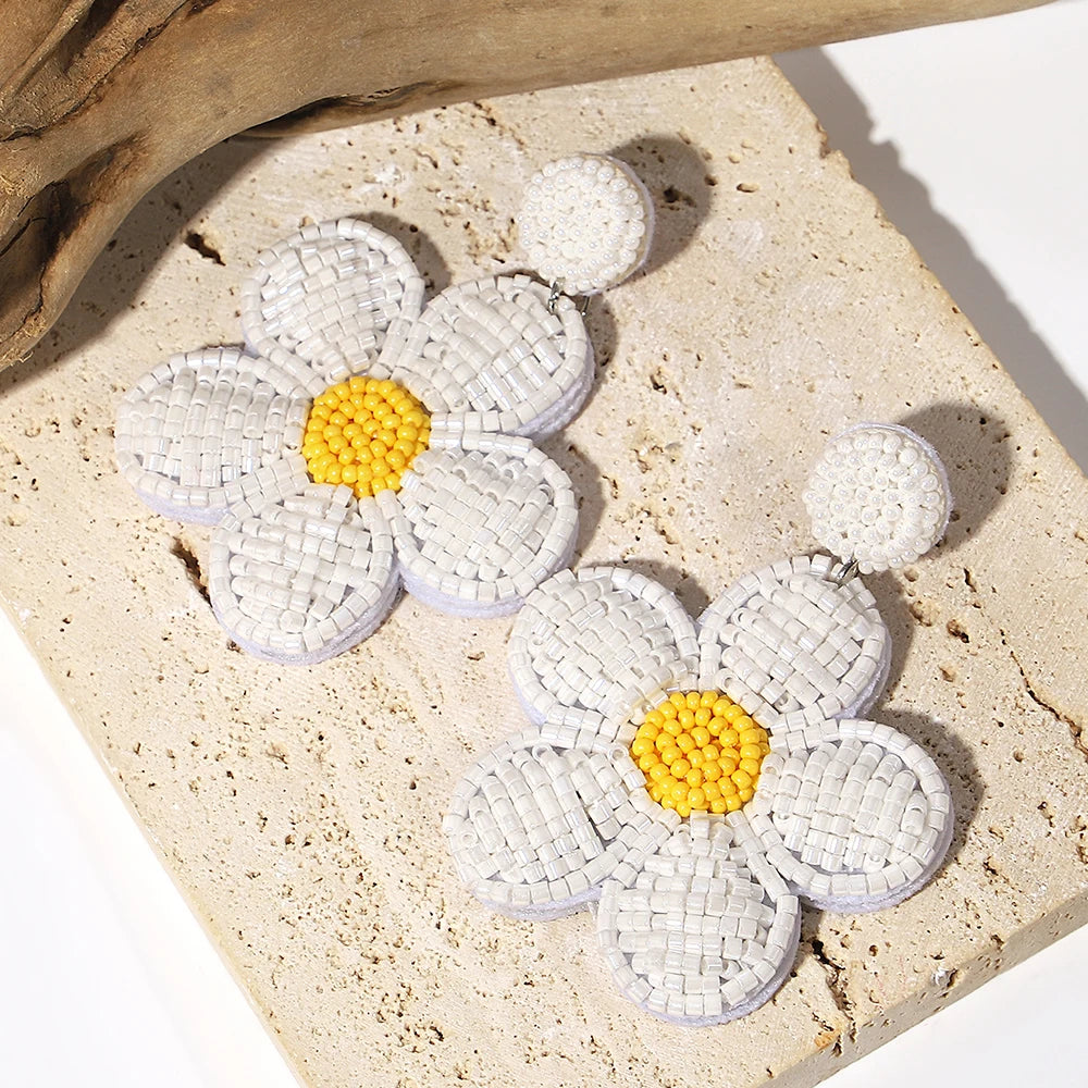 Handmade Bohemian Starfish Drop Earrings for Women - Smarsty