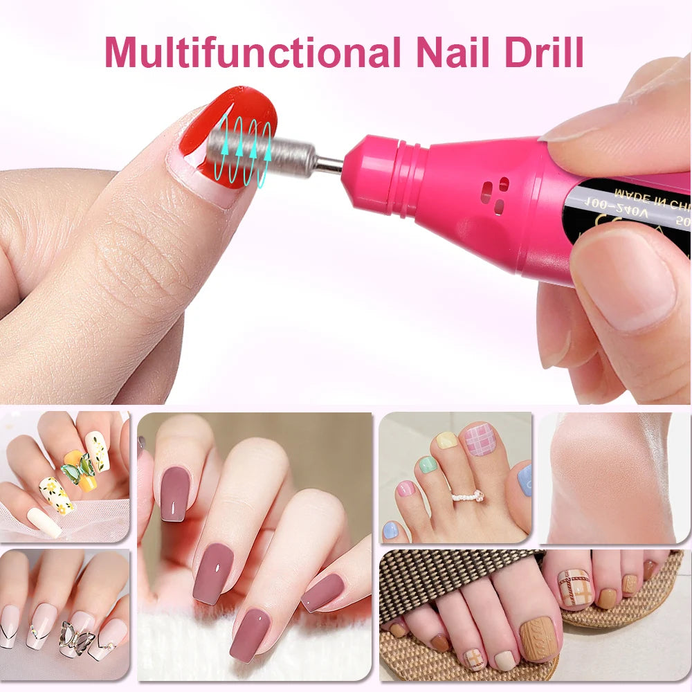 Portable 6 In 1 Electric Nail Drill Kit - Smarsty