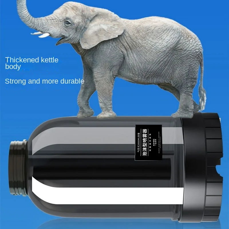 2L Hand Pump Foam Sprayer with 3 Types of Nozzle Hand Pneumatic Foam Cannon Snow Foam Car Wash Spray Bottle Car Window Cleaning - Smarsty