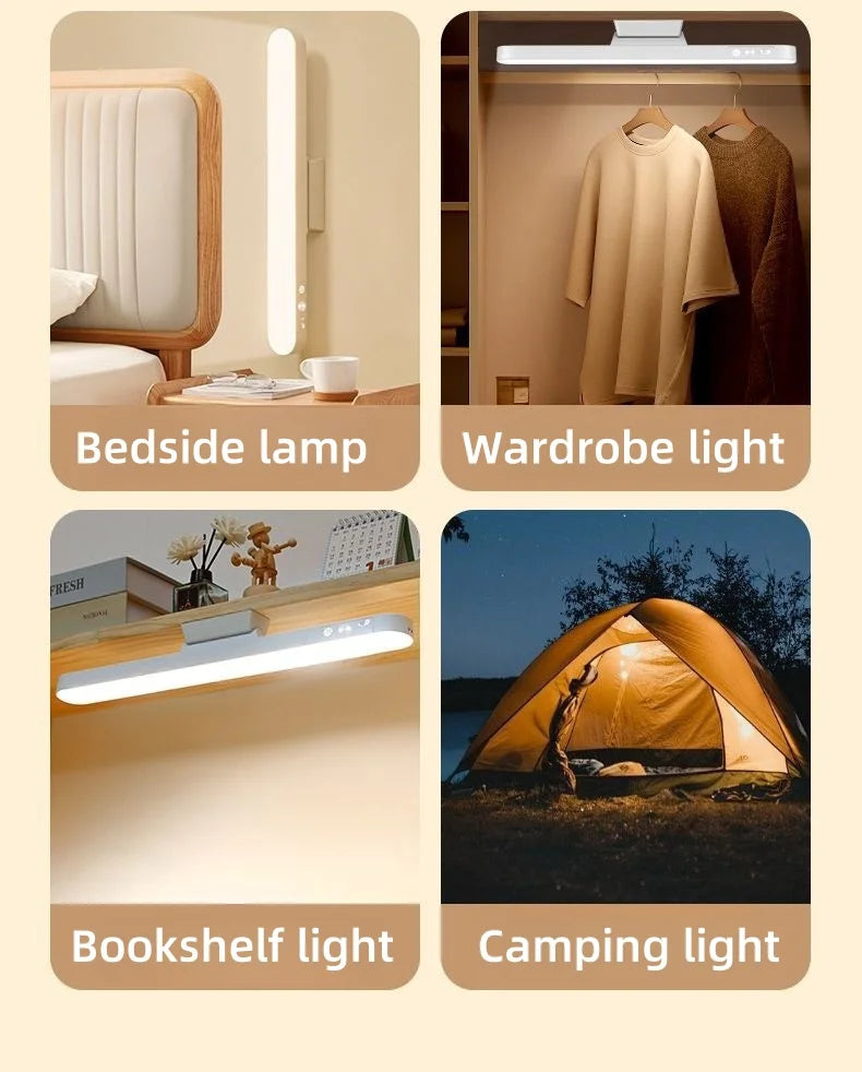 Rechargeable LED Table Lamp with Magnetic Base and Dimmable Light - Smarsty