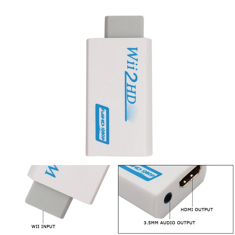 1080P Full HD Wii to HDMI Converter with Audio Output - Smarsty
