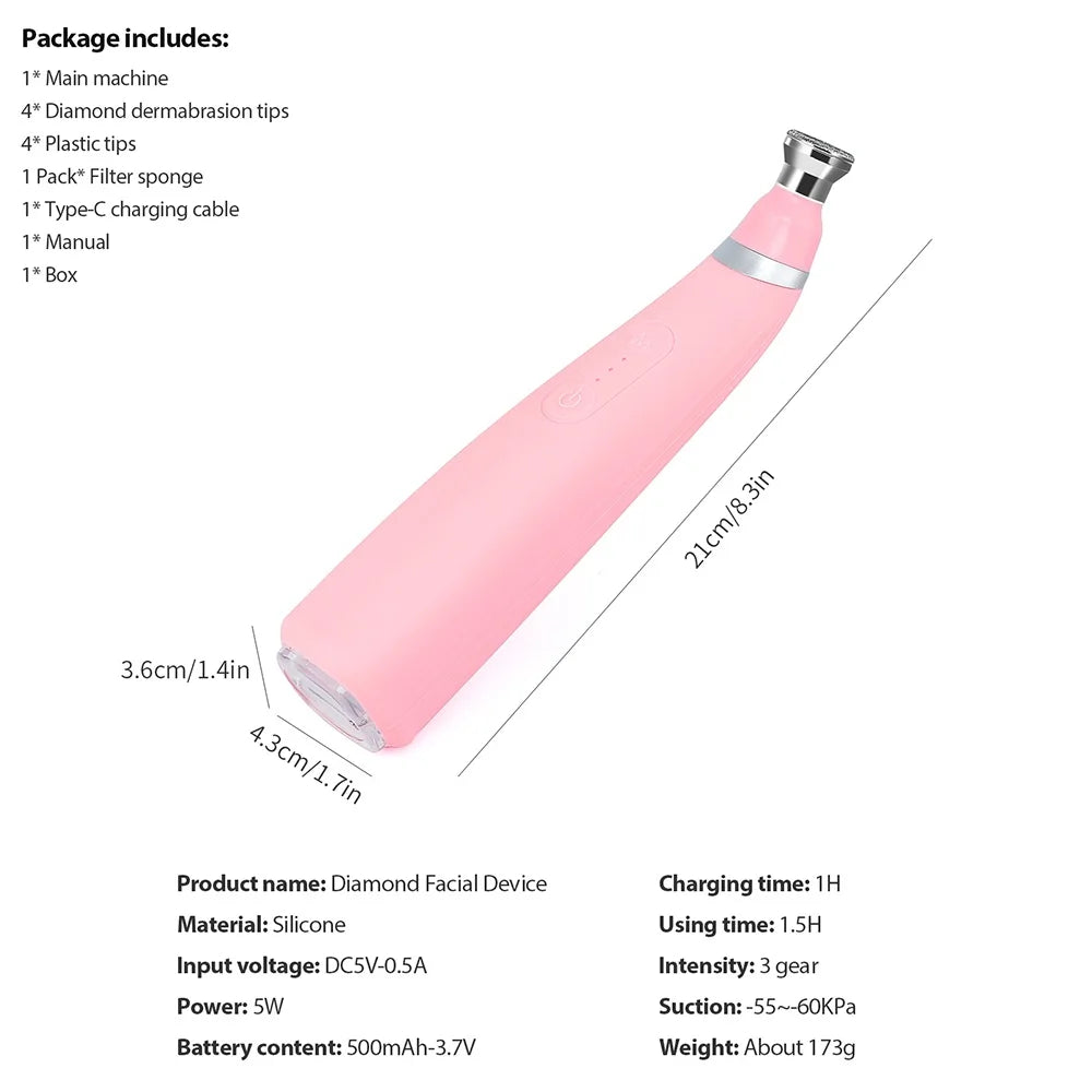 Professional Diamond Microdermabrasion Machine for Home Use - Smarsty