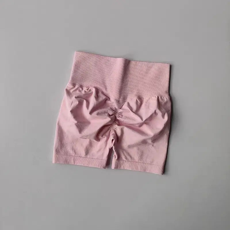 Summer High-Waist Women's Yoga Shorts Breathable Fitness Butt Lift Sports Running Shorts Cycling Push-Up Workout Gym Shorts - Smarsty