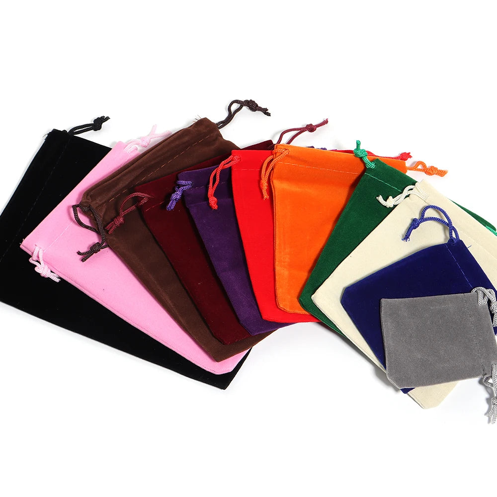 Color Velvet Drawstring Bags for Jewelry Storage - Smarsty