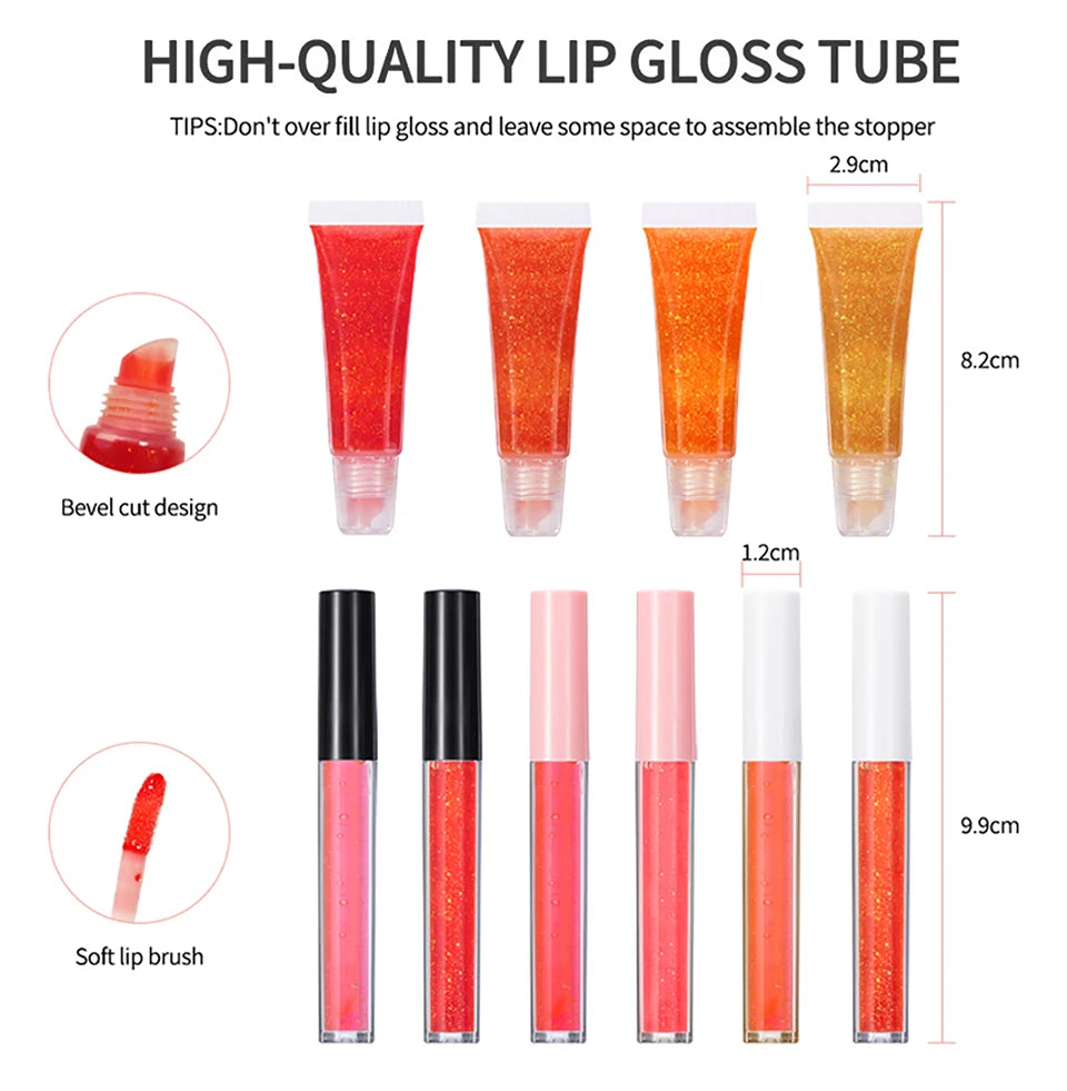 DIY Lip Gloss Making Kit Moisturizing Lip Gloss Base Diy Raw Material Tool Kit Shiny Glitter Lip Tints Glaze Handmade Cosmetics