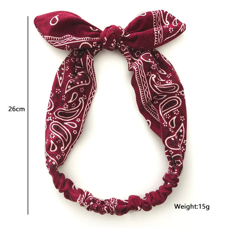 Boho Soft Elastic Headband For Women Vintage Cross Knot - Smarsty