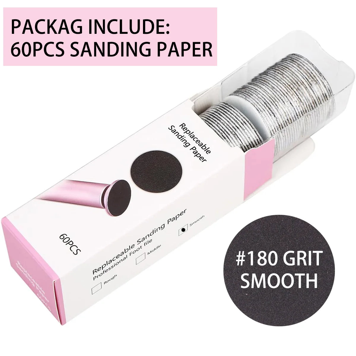 Professional 60pcs Foot Dead Skin Sandpaper For Pedicures - Smarsty