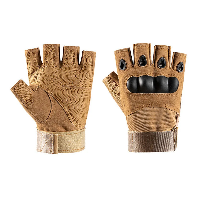 Half Finger Tactical Hunting Gloves Anti Skid Breathable - Smarsty