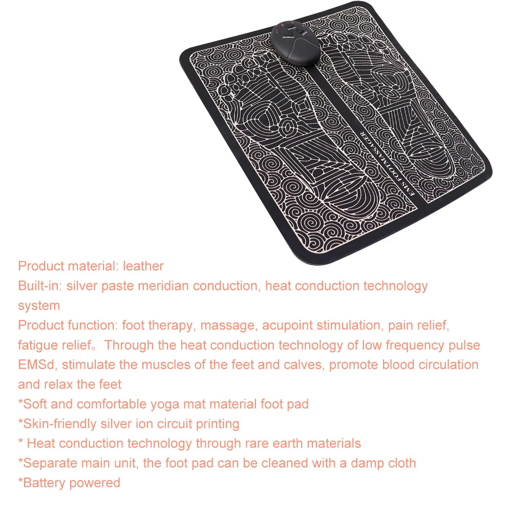 Electric Foot Massager Pad for Sore Feet Relief - Smarsty