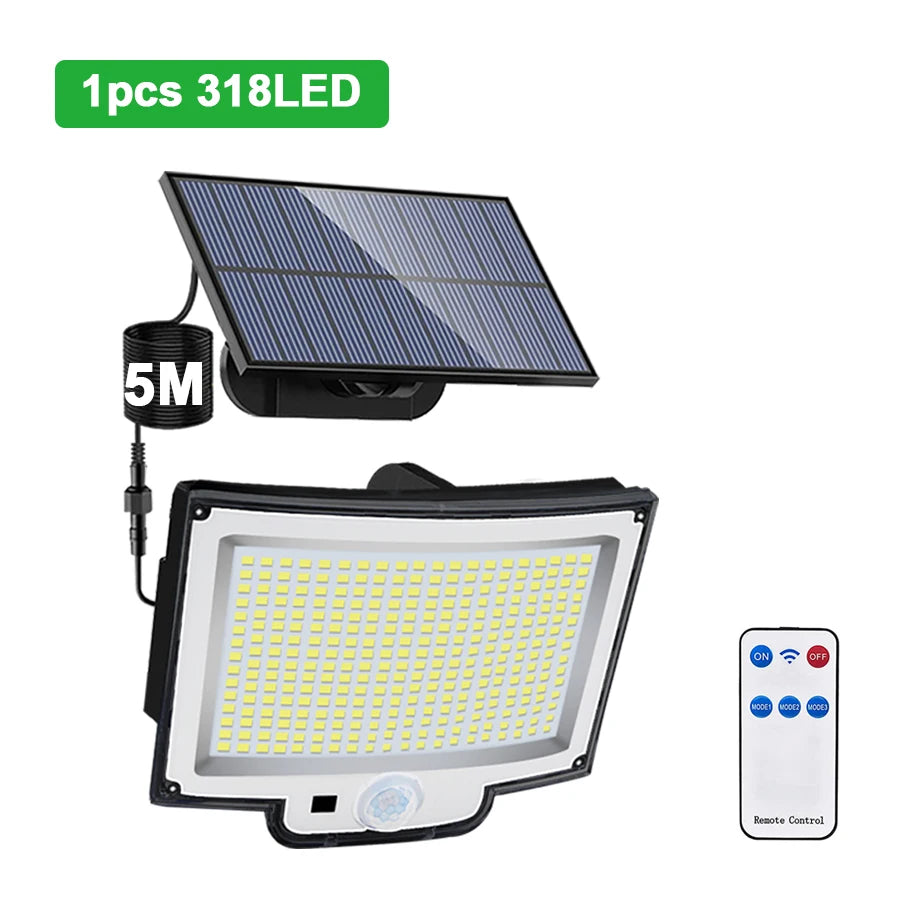 Super Bright Solar Motion Sensor Light for Outdoor Use - Smarsty