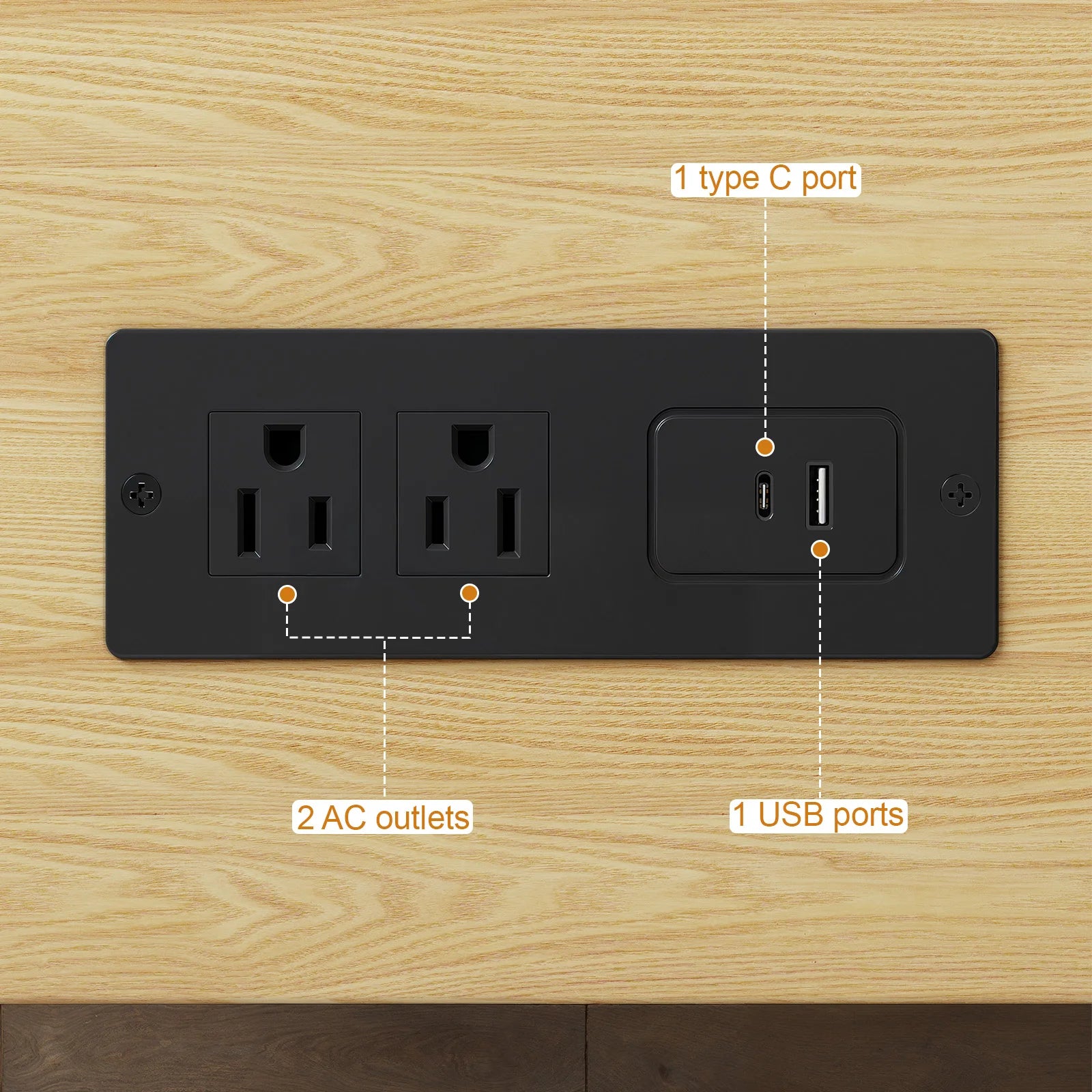 69" TV Stand w/ Power Outlet for TVs up to 80",Entertainment Center w/ Storage & Drawer,TV Console w/ Adjustable Shelves