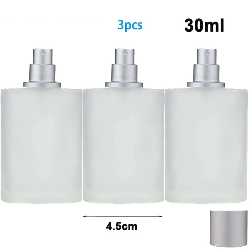 Frosted Glass Spray Bottles Refillable Perfume Atomizer - Smarsty