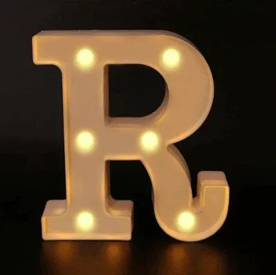 Colorful LED Letter Light for Weddings and Birthdays - Smarsty