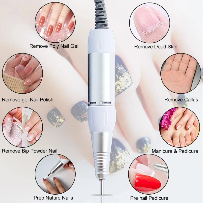 Electric Nail Drill Handpiece for Professional Manicure - Smarsty