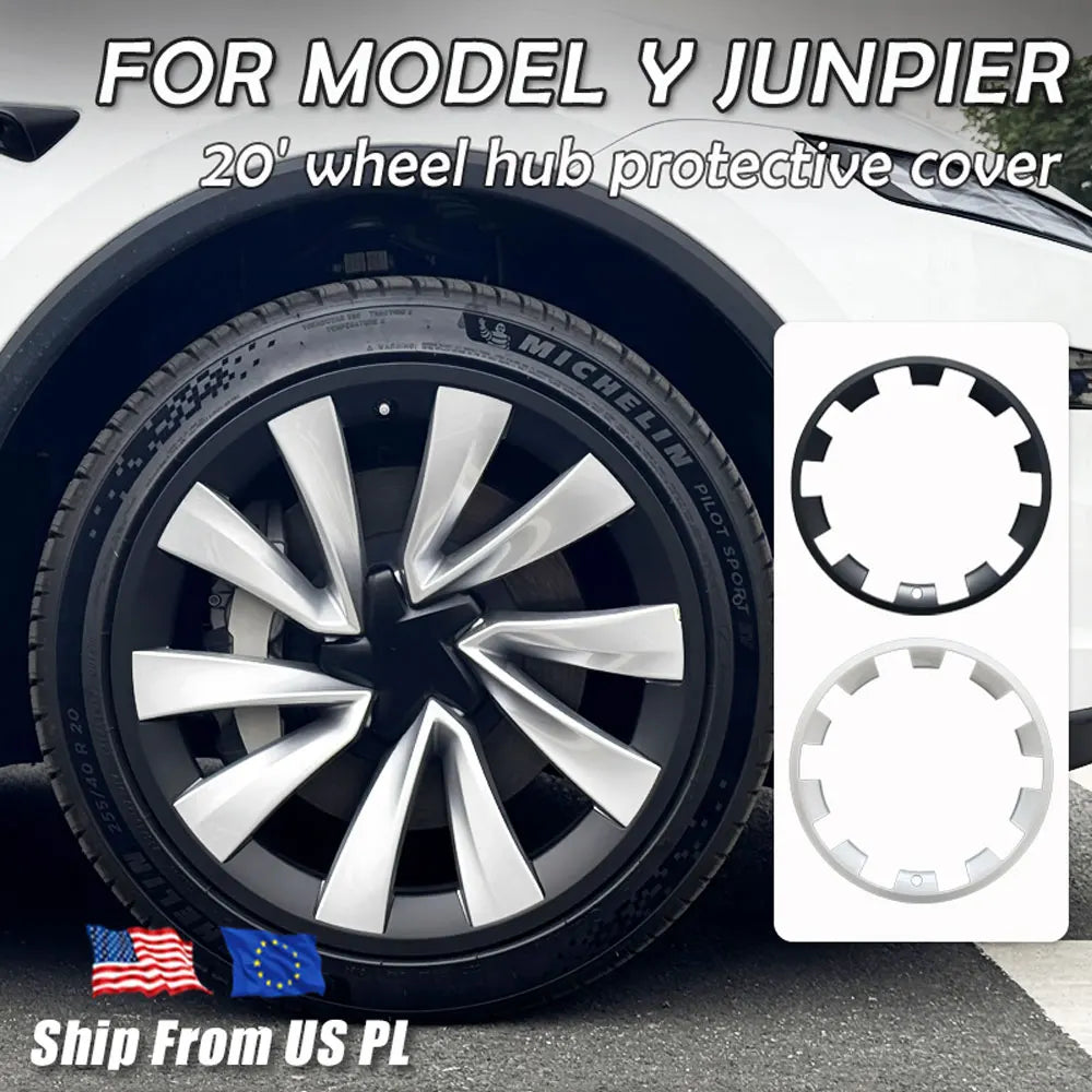 For Tesla Model Y Juniper 2025 20 Inch Rim Wheel Hub Protection Patch Protectors Helix 2.0 Wheel Guard Cover Auto Exterior ABS
