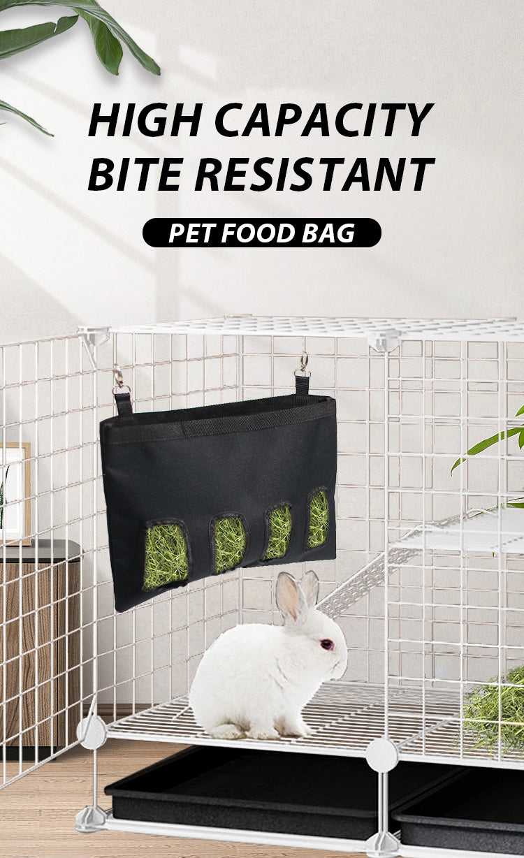 Durable Hanging Rabbit Hay Bag Feeder Container - Smarsty