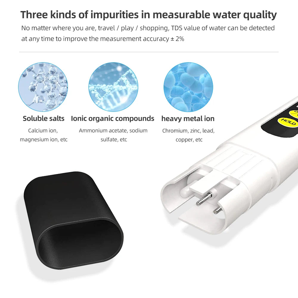 Digital TDS Meter Water Quality Tester for Accurate Readings - Smarsty