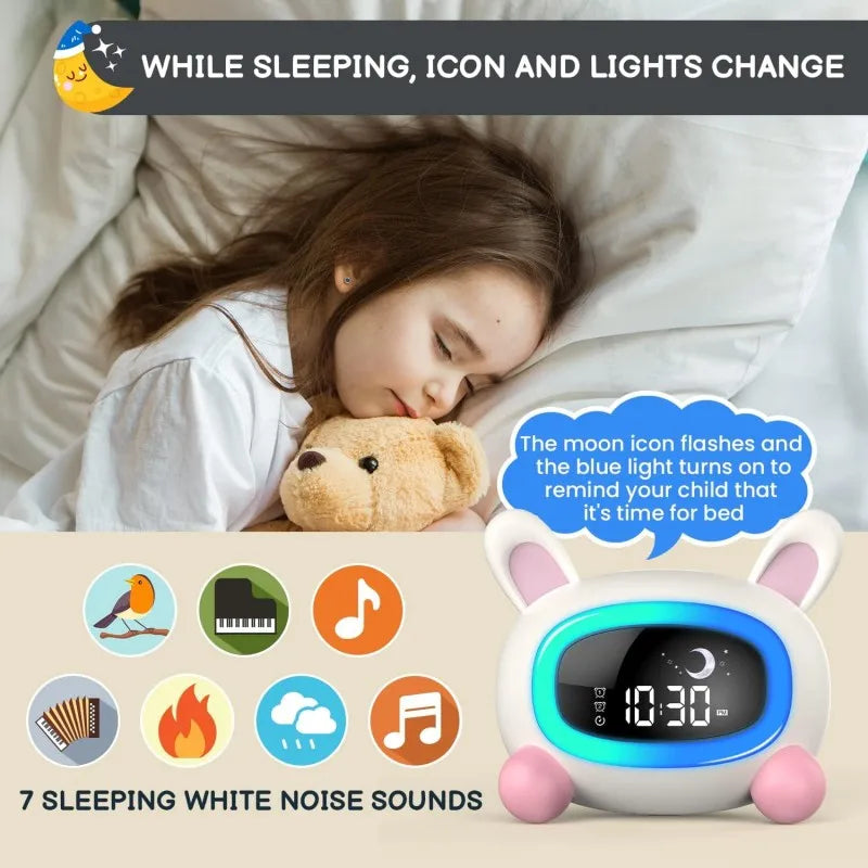Kids Alarm Clock with Sleep Training and Sound Machine - Smarsty