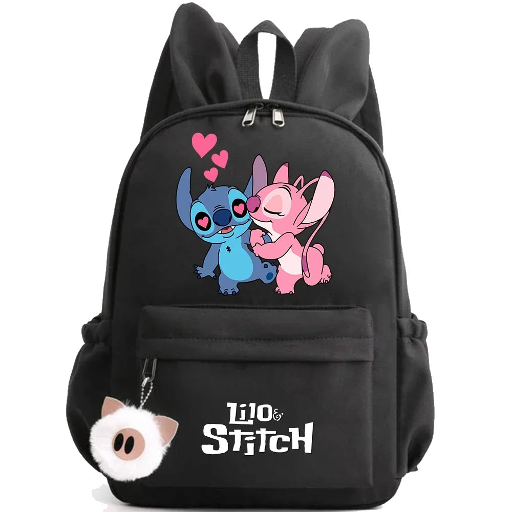 HOT Disney Lilo Stitch Backpack for Girl Boy Student Teenager Children Rucksack Women Casual School Bags Kids Birthday Gift Toy - Smarsty