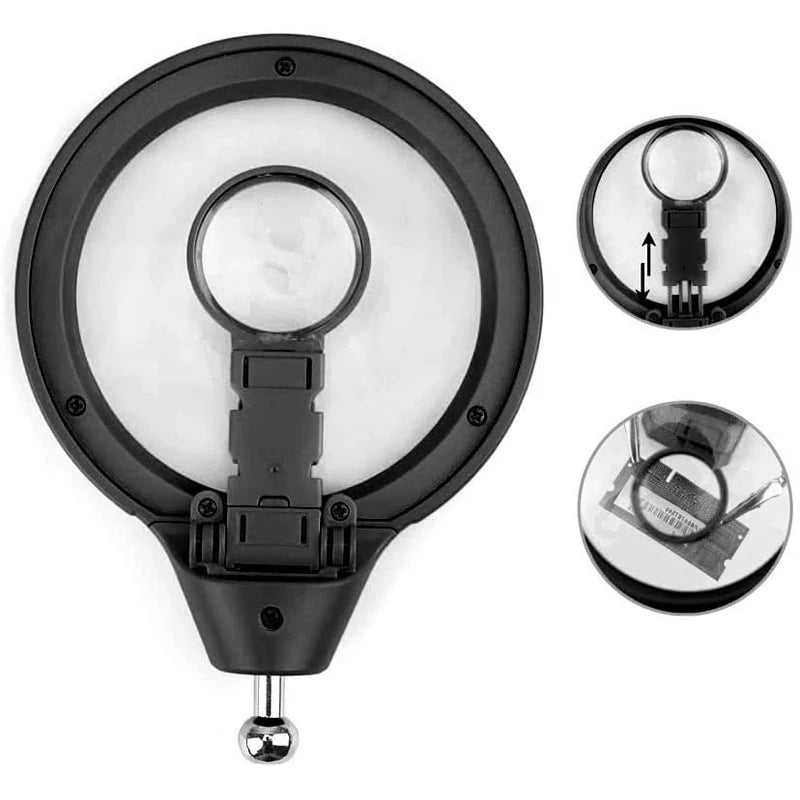 Welding Magnifying Glass with LED Light and Clip - Smarsty