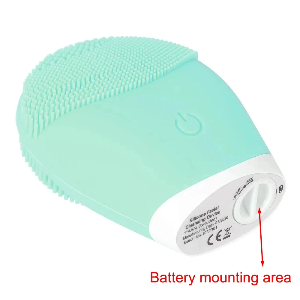 Electric Silicone Facial Cleanser with Vibration Massage - Smarsty