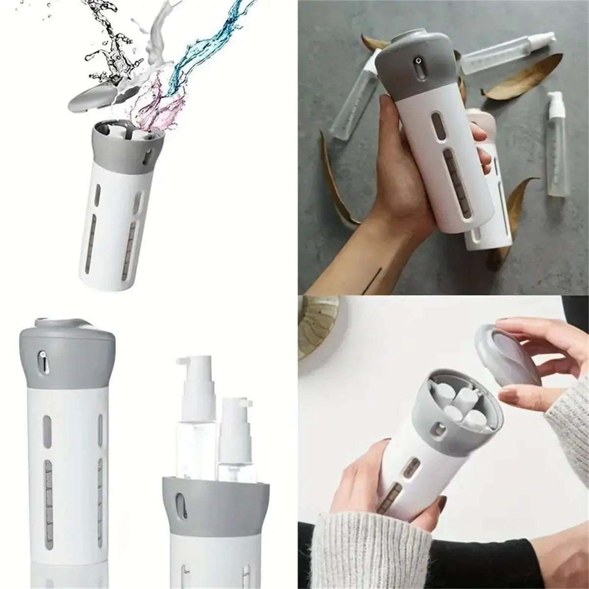 Portable 4 In 1 Leakproof Travel Liquid Dispenser - Smarsty