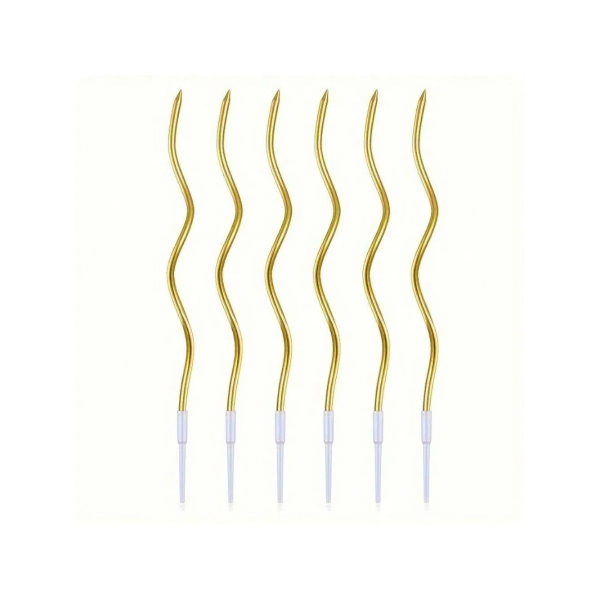 6/12/48pcs/1case Birthday Candles Spiral Cake Candles Long Thin Cake Candles For Wedding Party And Cake Decoration - Smarsty