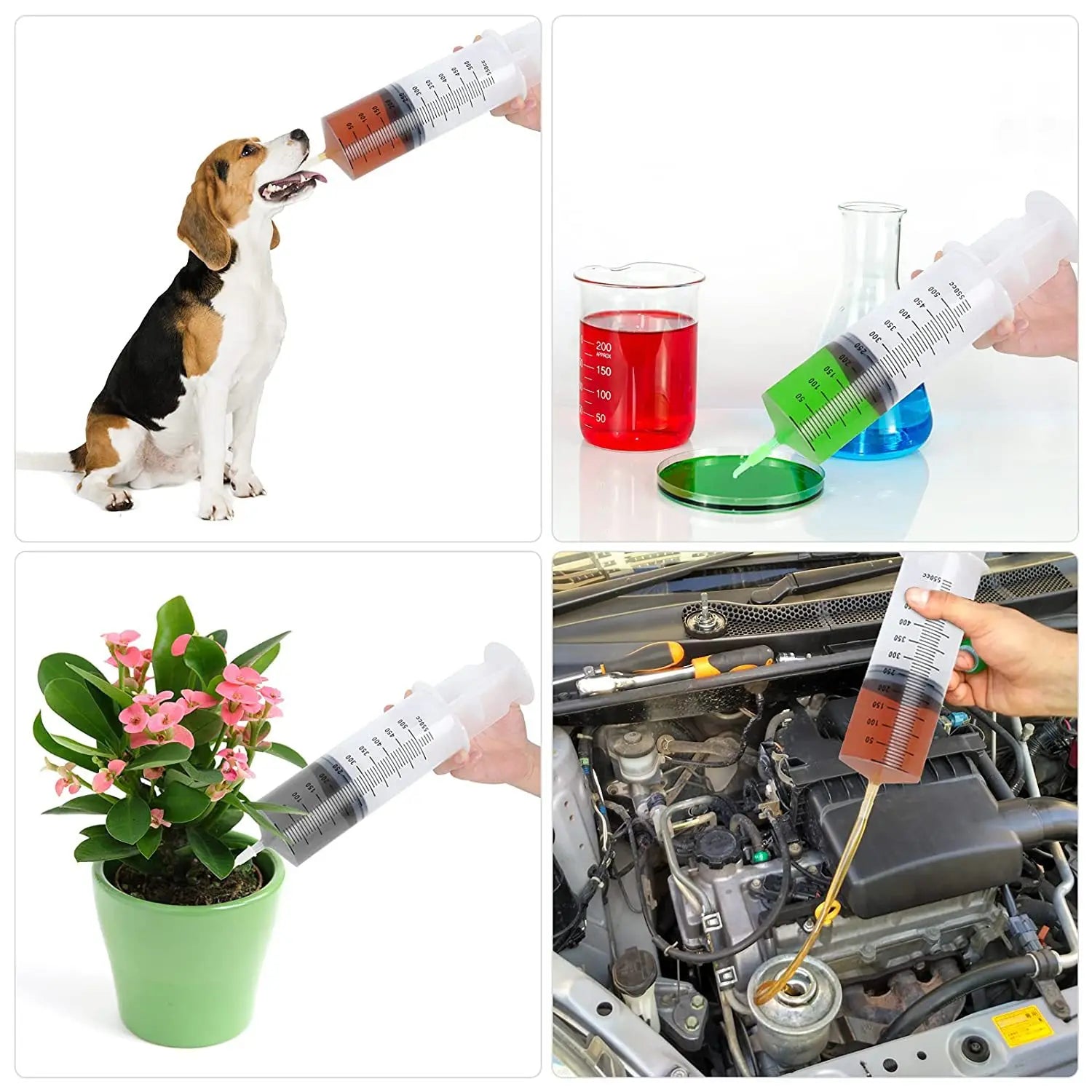 Multifunctional Large Capacity Syringe for Pet Feeding and Dispensing - Smarsty