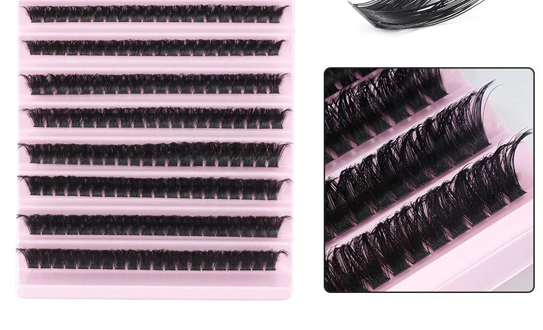 MIAOJIE DIY Eyelash Set with 200 Individual Lashes - Smarsty