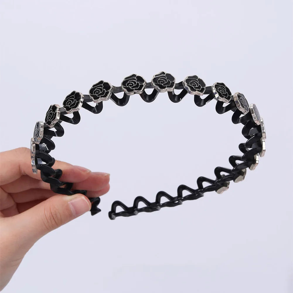 Non Slip Rhinestone Headbands With Secure Wave Grip - Smarsty