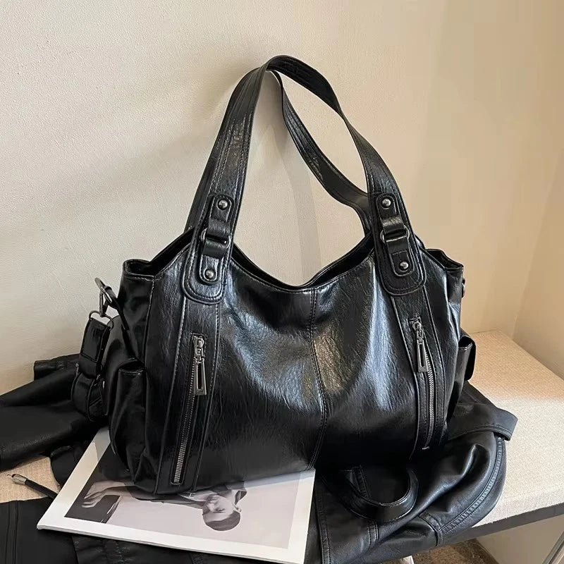 PU Leather Shoulder Bag With Soft Interior For Women - Smarsty