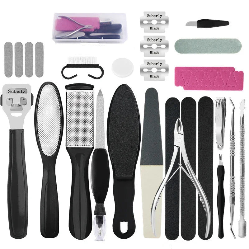 27PCS Stainless Steel Foot Care Kit for Smooth Skin - Smarsty