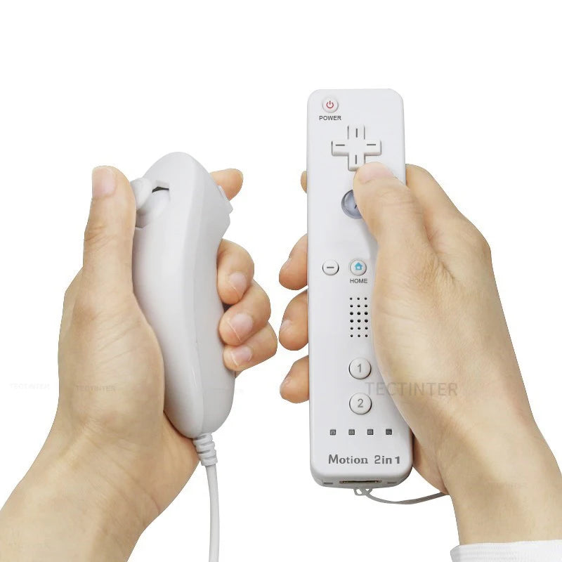 Wireless Nintendo Wii Gamepad Controller with Nunchuck Joypad - Smarsty
