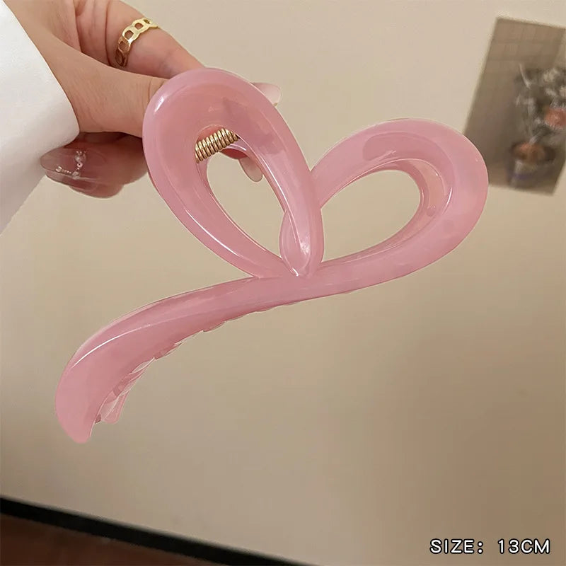 13cm Large Hair Clip For Thick Hair Strong Hold Transparent - Smarsty