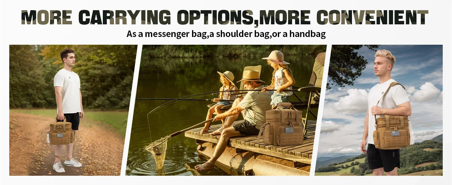 18L Tactical Insulated Lunch Box For Men Expandable - Smarsty