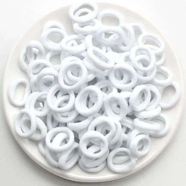 200 Pack Nylon Hair Bands Colorful Gentle No Damage - Smarsty
