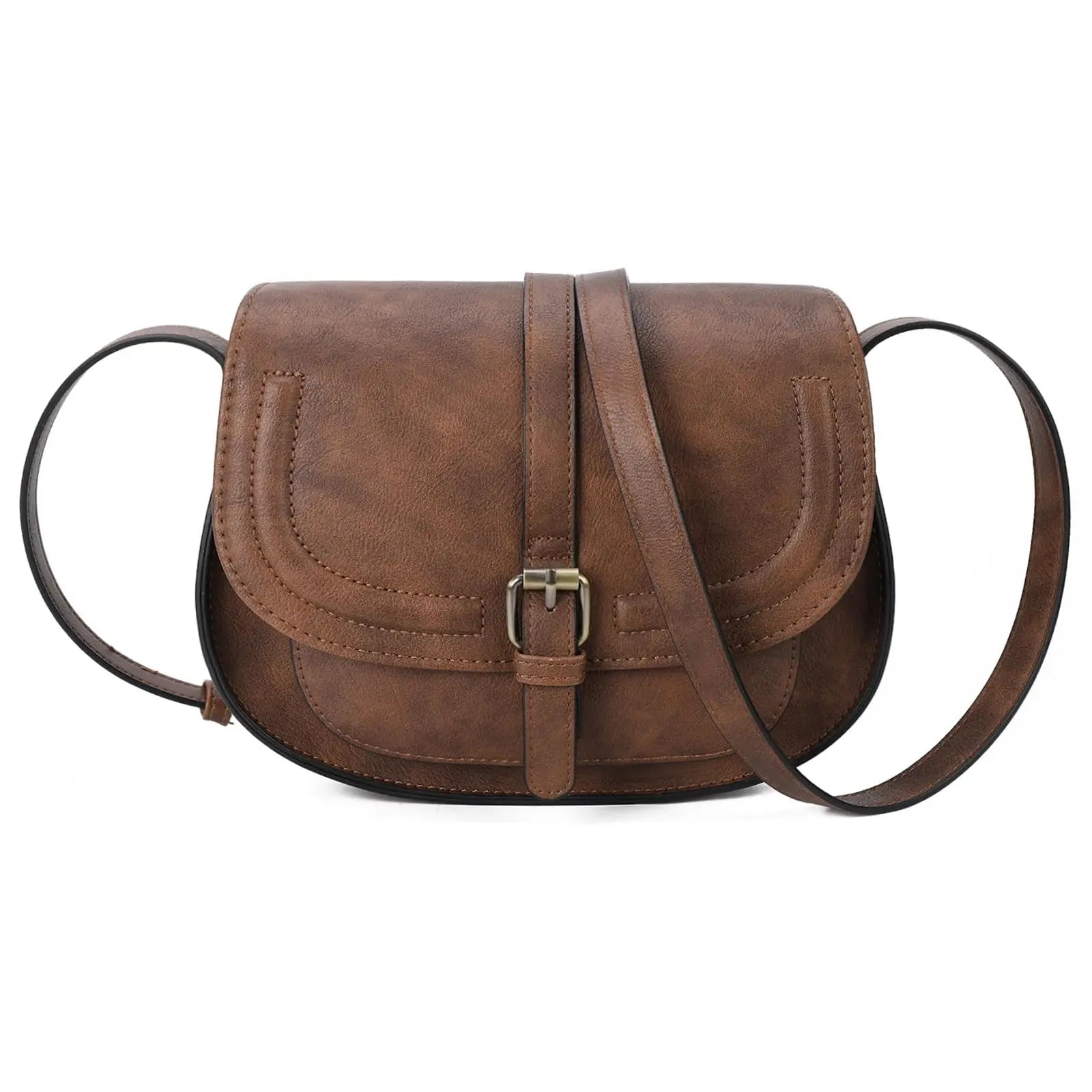 Boho Faux Leather Crossbody Bag For Women With Strap - Smarsty