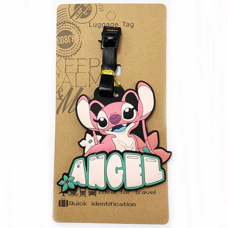 Don't mess with my stuff!Cartoon Stitch Luggage Tag Suitcase Name Address Label - Smarsty