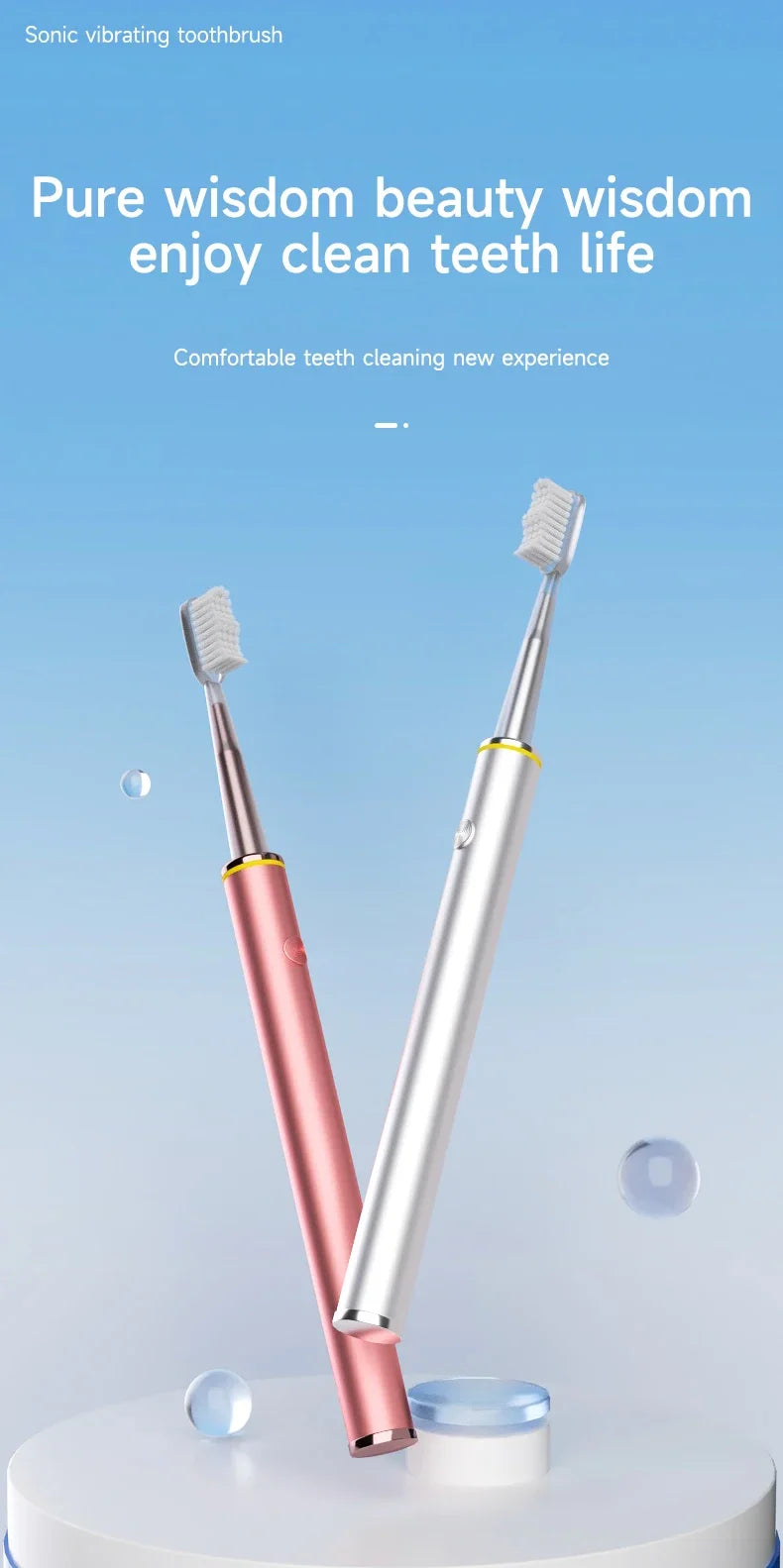 Electric Toothbrush for Women with Soft DuPont Bristles - Smarsty
