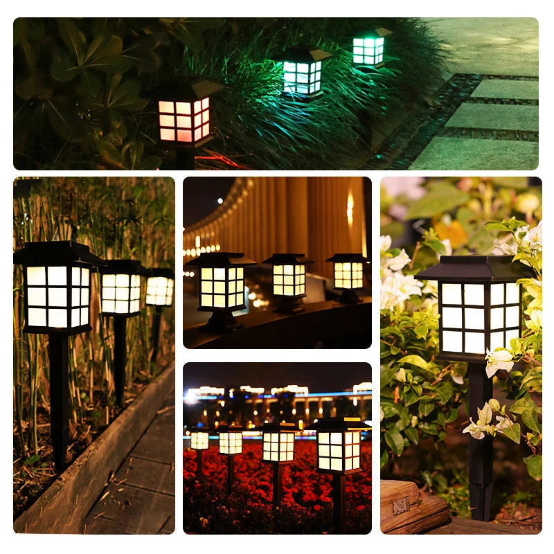 Solar Pathway Lights 2 Pack Waterproof Outdoor Garden Decor - Smarsty