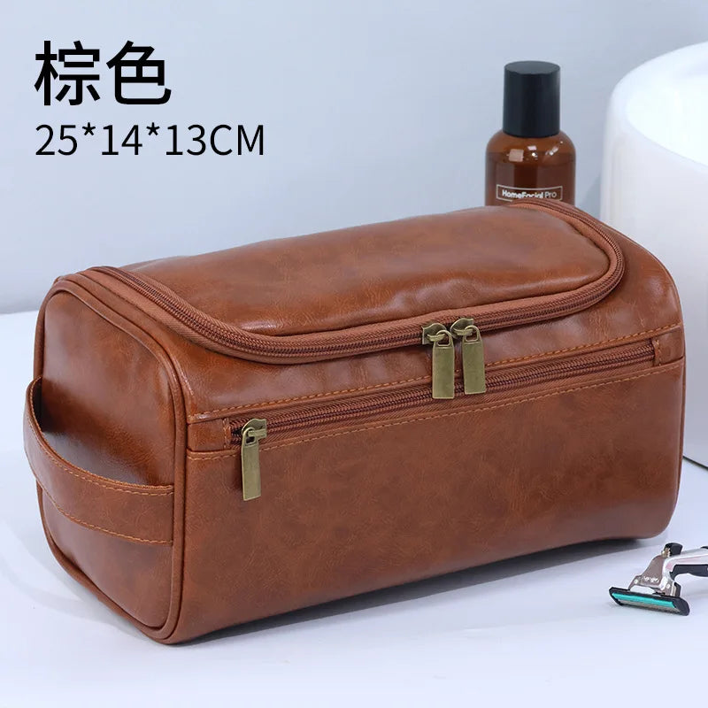 Men Luxury Toiletry Bag Travel Organizer With Hanging Hook - Smarsty