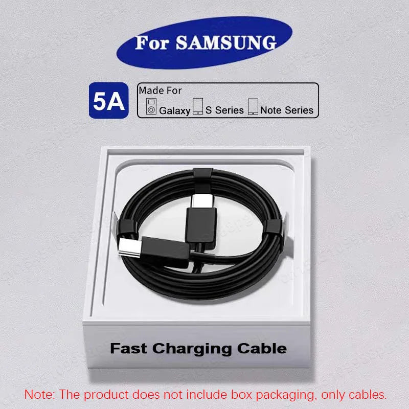 2PCS PD 45W USB C Cable For Samsung Galaxy S20 S21 S22 S23 Ultra Note 10 5G 20 A53 A54 Super Fast Charging USB Type C Data Cable - Smarsty