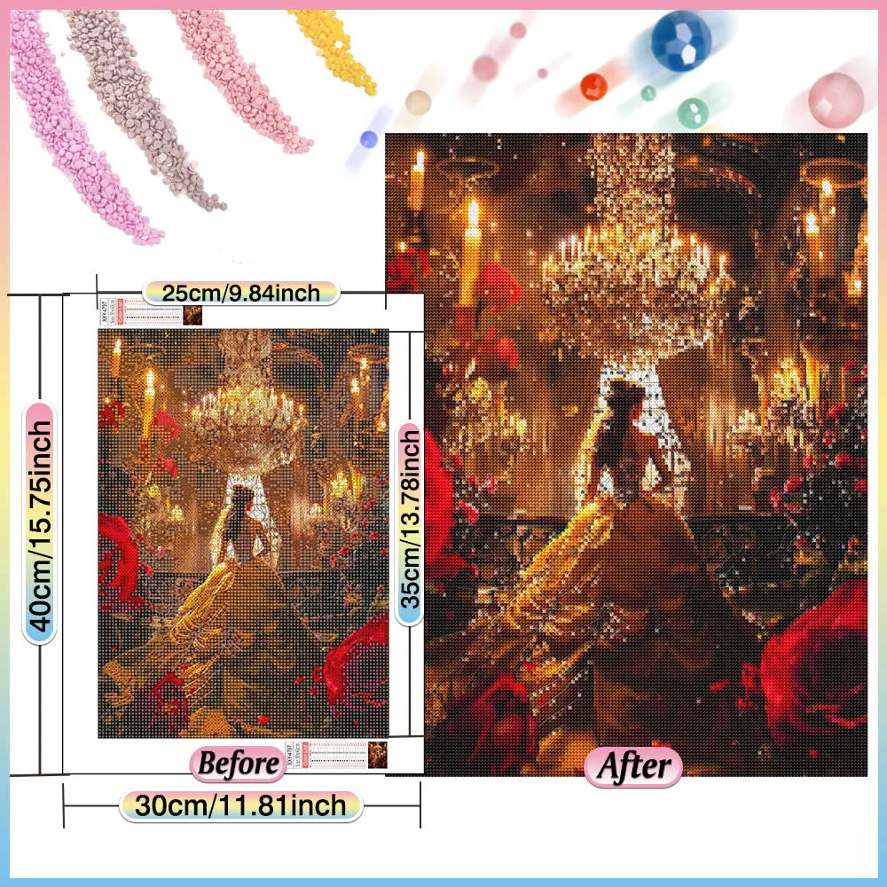 Disney Princess Diamond Embroidery Mosaic Art Kit - Smarsty