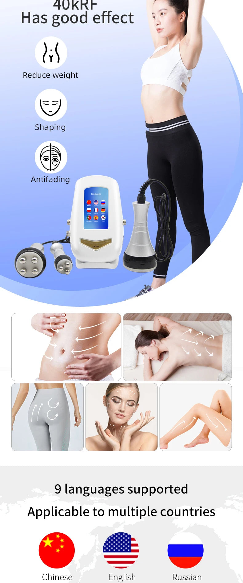 Ultrasonic Cavitation Weight Loss Machine for Body Shaping - Smarsty